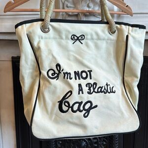 Anya Hindmarch canvas tote bag